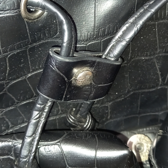 Vivienne Westwood Black Croc Backpack - Picture 6 of 11